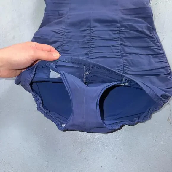 Alix Of Miami Rhinestone 1950s VTG Bathing Suit Swimsuit Hollywood Swim Wear Blu - Picture 4 of 16